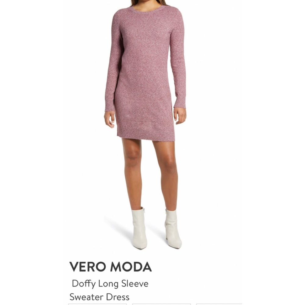 Vero Moda NWT Sweater Dress size Medium in Cabernet Color